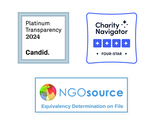 Platinum Transparency 2024 Candid and Charity Navigator Four-star and NGOsource