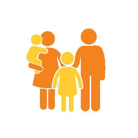 Icon of a family of four.